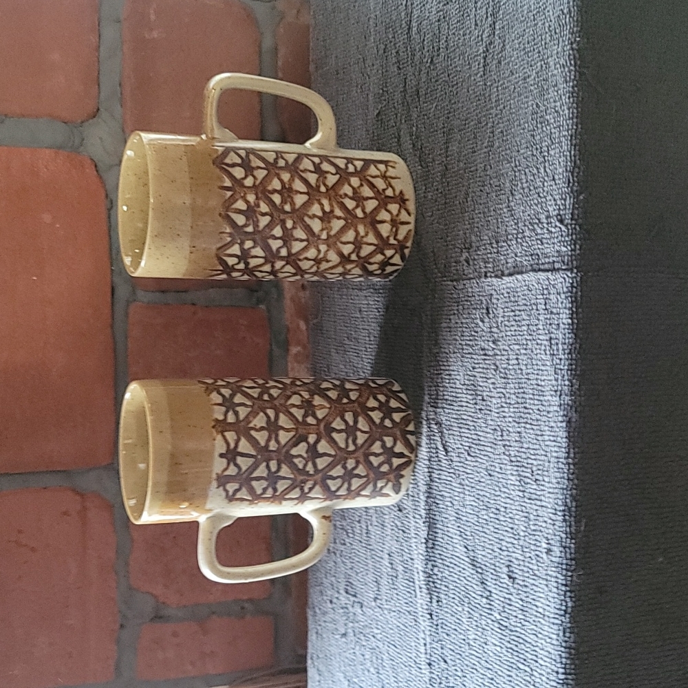 Stoneware mugs